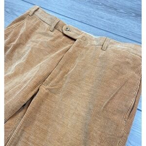 Incotex Mens Cotton Cashmere Corduroy Dress Pants Orange 38 Hemmed